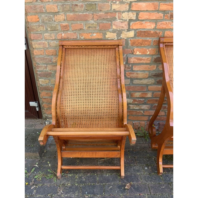 British Colonial Planters' Chairs, 1920, Set of 2 For Sale - Image 11 of 18