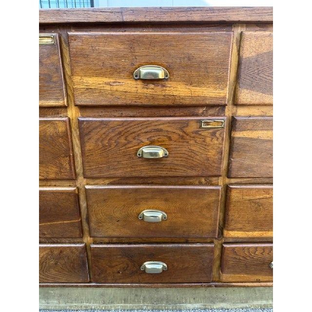 Mid-Century Modern Workbench in Oak, 1940s For Sale - Image 3 of 18