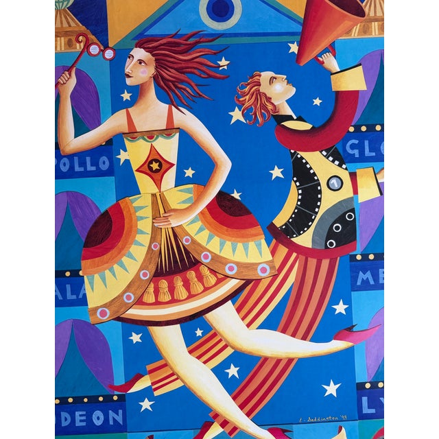 Lesley Saddington,Simply Showbiz by Tube and Bus (1998), Original First Edition Poster , Printed in Uk For Sale - Image 12 of 14