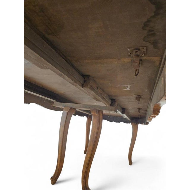 Large Antique French Extending Dining Table in Oak, 1740 For Sale - Image 11 of 12