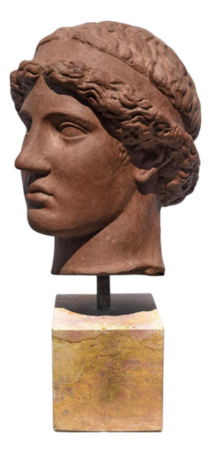 Terracotta Head of Athena Lemnia by Phidias, Italy, 1900s