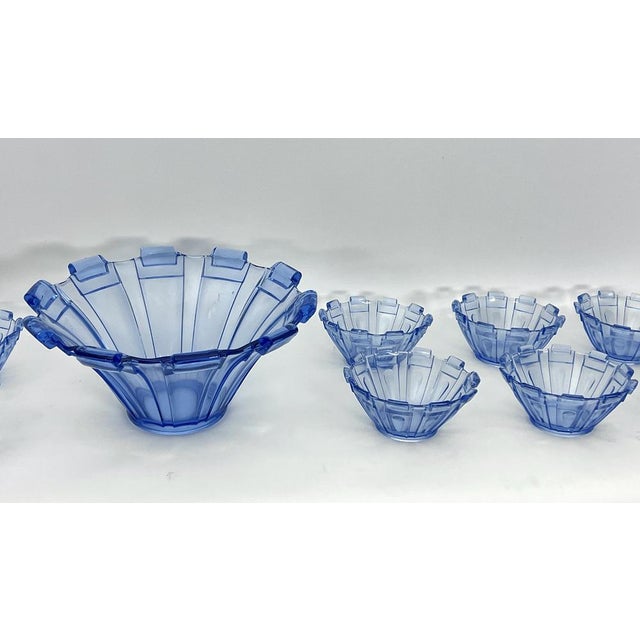 Art Deco Murano Glass Serving Bowl, Italy, 1930s, Set of 13 For Sale - Image 10 of 16