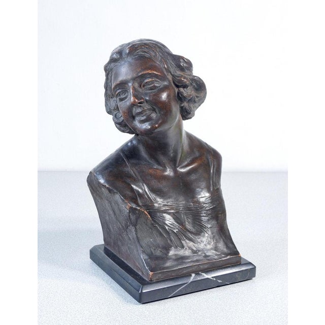 Terracotta Bust of Young Woman For Sale - Image 13 of 18