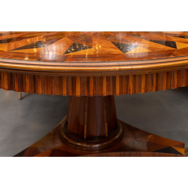 Vintage Italian Parquetry Center Table For Sale In West Palm - Image 6 of 8