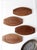 Wood Mid Century Sizzler Plates Set of 4 For Sale - Image 7 of 11