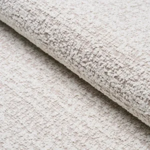 Schumacher Zuzu Indoor/Outdoor Fabric In White On Natural