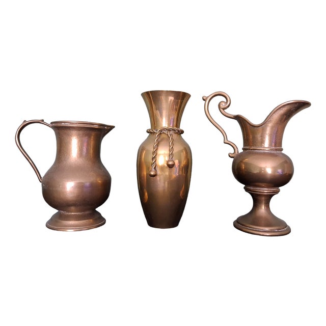 Antique Art Noveau Vases, France, 1920, Set of 3 For Sale