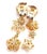 Gold Van Cleef & Arpels Folie Des Pres Diamond Color Sapphire Yellow Gold Earrings - 2 Pieces For Sale - Image 8 of 12