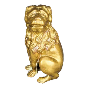 Antique Spanish Bronze Lion Sculpture