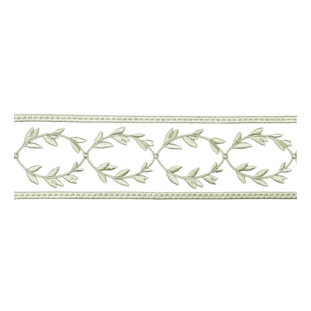 SAMPLE - Schumacher X Paloma Contreras Maison Vine Trim In Celadon For Sale