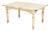 Provincial Distressed White Painted Pine Dining Table For Sale