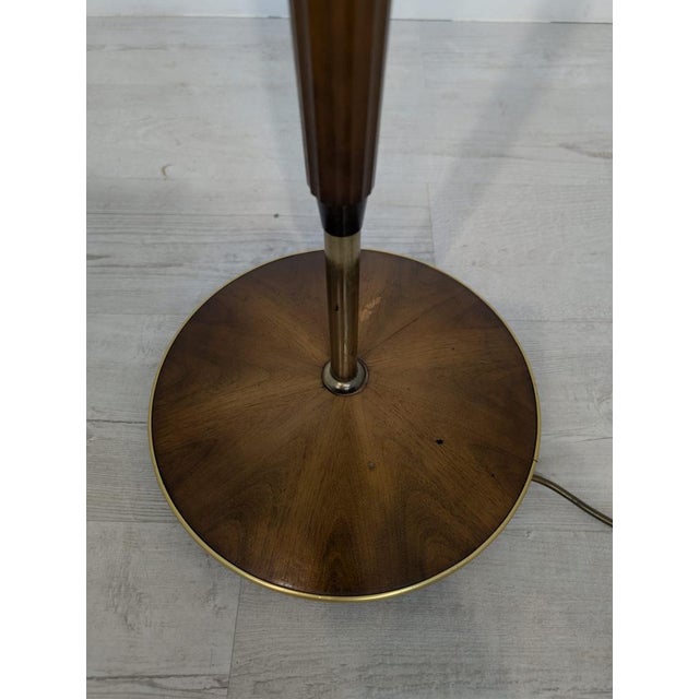 Danish Teak Floor Lamp with Brass, 1960s For Sale - Image 9 of 18