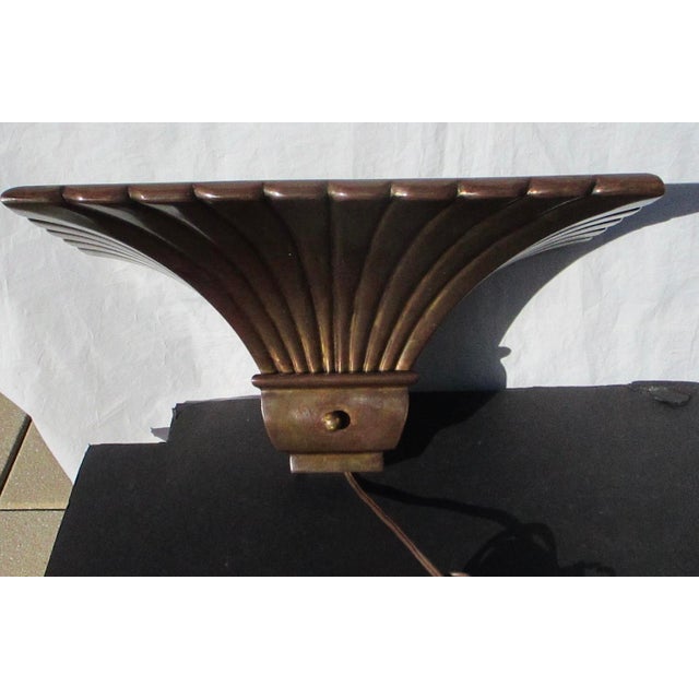 1979 Bronze Uplighter Sconces by Chapman - A Pair of 2 For Sale - Image 9 of 18