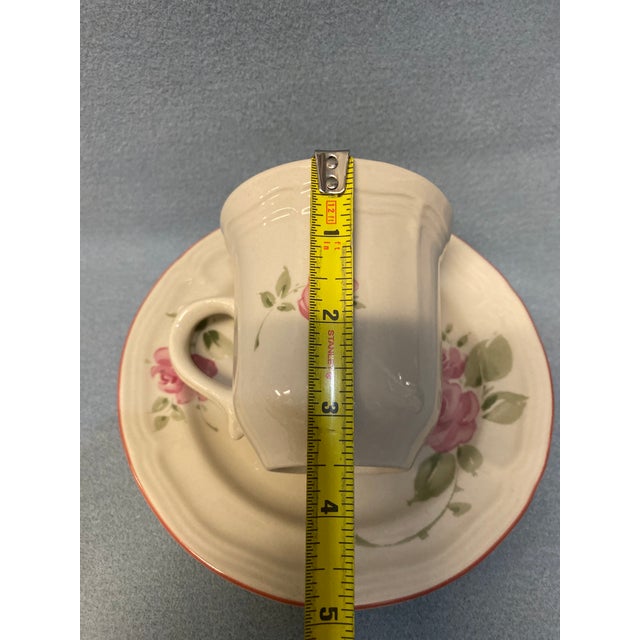 1990s Gibson Roseland Fine Stoneware 5-Piece Place Setting For Sale - Image 13 of 18