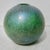 Green Glass Globe With Irridescent Crackle Surface Flash For Sale - Image 4 of 11