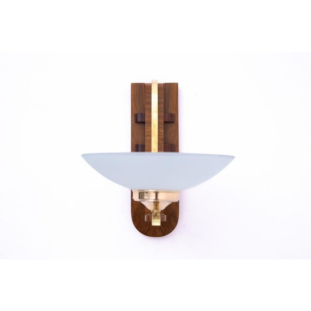 Art Deco Style Wall Lamps, Poland, 1950s, Set of 5 For Sale - Image 4 of 9