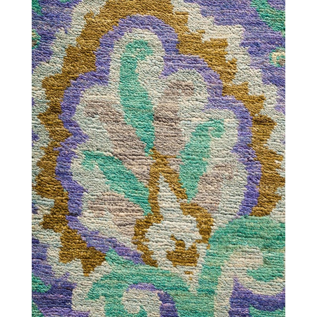 Contemporary Suzani Collection Hand-Knotted Area Rug - 9' 1" X 11' 9" For Sale - Image 3 of 10
