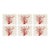 Vintage Italian Red Coral Cork-Backed Placemats - Set of 6 For Sale
