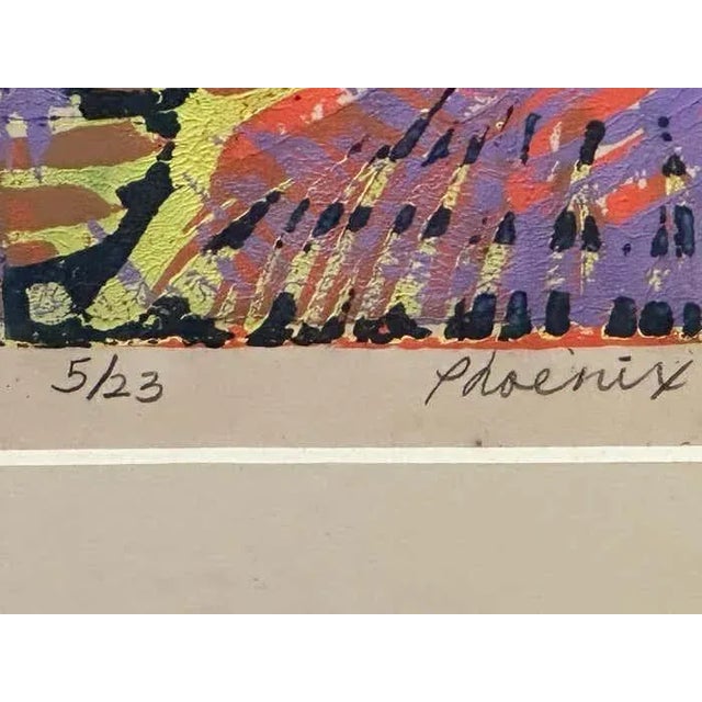 1960s "Phoenix" Lithograph by Richard Proctor For Sale - Image 5 of 7