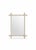 Beautiful French faux bamboo wall mirror featuring a crisply carved frame designed to resemble bamboo poles. Finished in a...