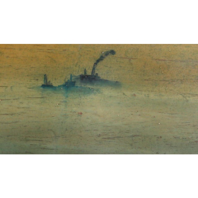 Seascape by Vladimir German, Russian/American (1940) Date: circa 1988 Oil on Paper Size: 9 x 20.5 in. (22.86 x 52.07 cm)...
