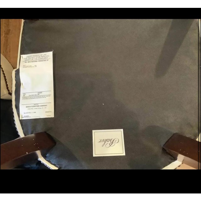 Mid-Century Modern Baker Furniture Thomas Pheasant Ritz Dining Leather Chairs + Two Baker Hostess Chairs - Set of 10 For Sale - Image 3 of 15