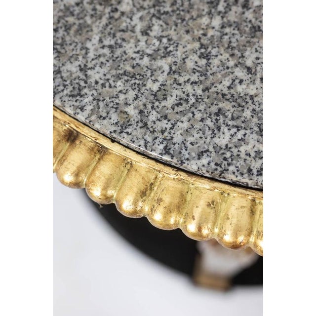 Wood Antique Empire Style Console Table with Caryatids, 1880 For Sale - Image 7 of 10