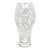 Vintage Lenox “Opal Innocence” Crystal Vase With Etched Vine Design and Scalloped Rim For Sale