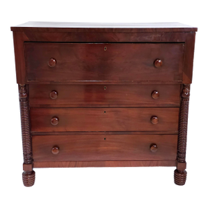 1800s American Federal Mahogany Butler's Secretary Desk