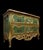 A louis xv style venetian commode with a curved front, crafted from gilt and lacquered wood, circa 1900. The front...
