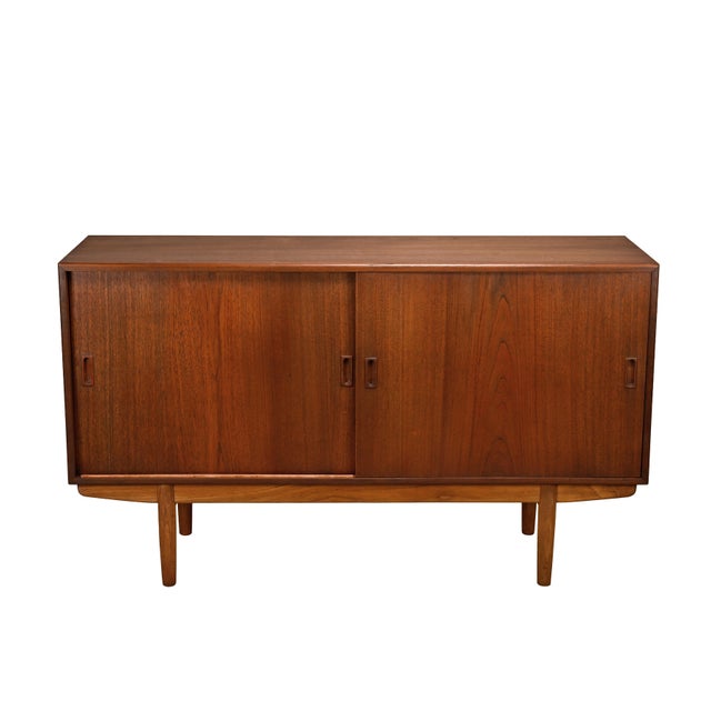 Vintage Model 160 Sideboard in Teak and Oak by Børge Mogensen for Søborg Møbelfabrik, 1960s For Sale - Image 18 of 18
