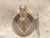 An English Victorian period terracotta horse head sculpture from the 19th century on oval backplate with Greek Key motifs....