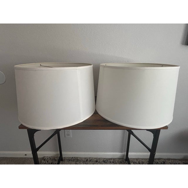These 2 Beautiful 1960s era hand painted Bitossi Cityscape Lamps are in perfect condition, with full functionality.