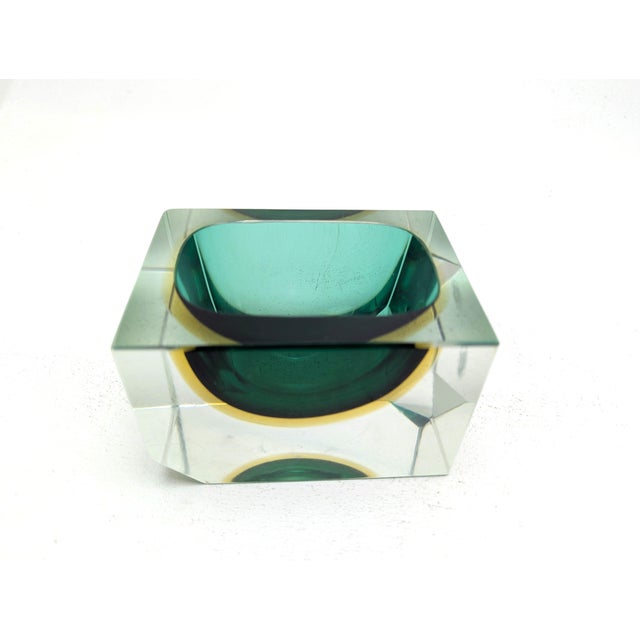 Sommerso Murano Ashtray by Flavio Poli and Alessandro Mandruzzato for Seguso Vetri d'Arte, Italy, 1960s For Sale - Image 11 of 18