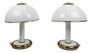 Italian Murano Glass Table Lights from F. Fabbian, 1970s, Set of 2