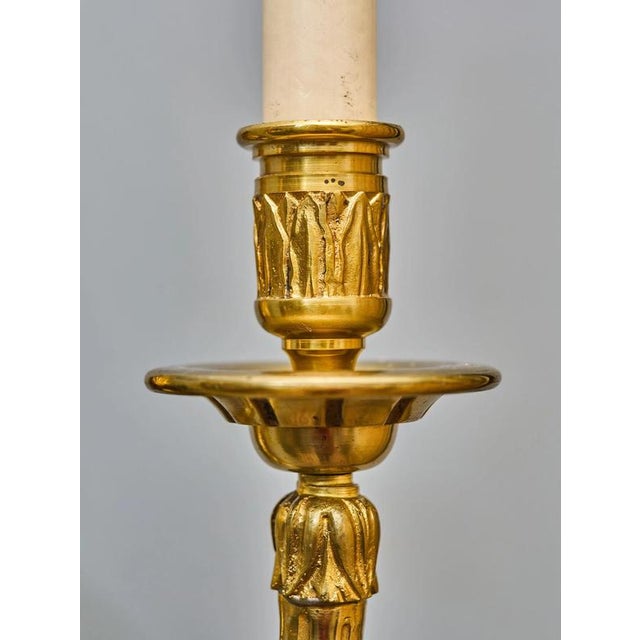 Neoclassical Wall Lamp in Cast Brass For Sale - Image 3 of 9
