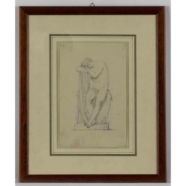 Sleeping Boy is an original modern artwork realized in the 16th century by Giovanni Fontana. Ivory colored sheet attached...