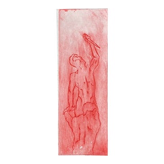 Sue Cohen Brothers Vintage Male Nude Etching For Sale