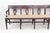 Antique Neoclassical Carved Lyre-Back Hall Bench With Rush Seat | Five-Seat Dining or Entry Bench For Sale - Image 9 of 12