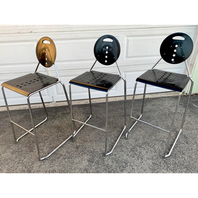 Memphis Style Charlie Barstools For Sale - Image 10 of 13