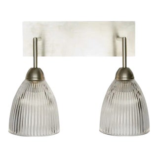 Contemporary Prismatic Double Elongated Dome Wall Light For Sale