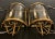 Pair of Mid 20th Century French Bronze Convex Half Lantern Wall Sconces, Louis XVI Ribbon & Reed For Sale In New York - Image 6 of 10