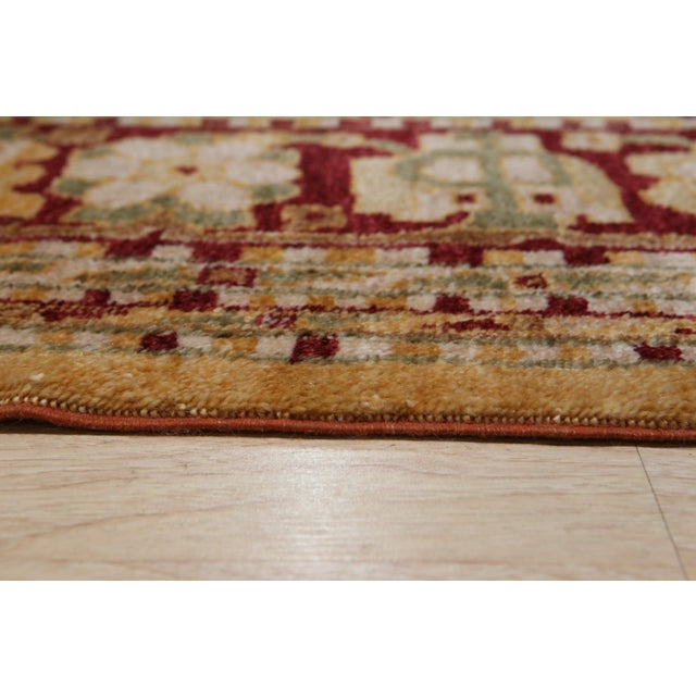 Chinese Light Color Decorative Turkish Oushak Design Hand-Knotted Mohair Area Rug Carpet For Sale - Image 3 of 8