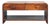 Chestnut-Finish Mango Wood Curved Slim Coffee Table For Sale
