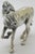 Metal Vintage Italian Handmade Genuine Silver Galloping Horse Large Figurine From Arezzo, 1970s Solid 800 Silver Equestrian Animal Statue Decor For Sale - Image 7 of 11