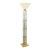 1960s Gaetano Sciolari Brass and Glass Cane Mid Century Modern Floor Lamp For Sale
