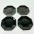 Contemporary 1980s Post Modern French Arcore Black Glass Octagonal Salad Plates - Set of 4. For Sale - Image 3 of 11