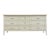 Vintage Thomasville Paoletti Faux Bamboo 9 Drawer Dresser White Hollywood Regency For Sale