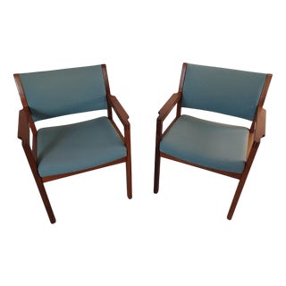 Danish Armchairs in Mahogany by Christian Hvidt, 1960s, Set of 2 For Sale