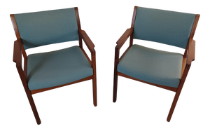 Danish Armchairs in Mahogany by Christian Hvidt, 1960s, Set of 2